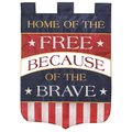 Dicksons 29 x 42 in Flag Double Applique Home of The Free Polyester Large M001093